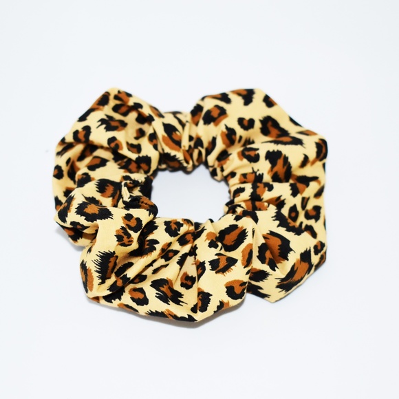 Leopard Scrunchie ~  Animal Print ~ Messy Bun - Picture 2 of 8